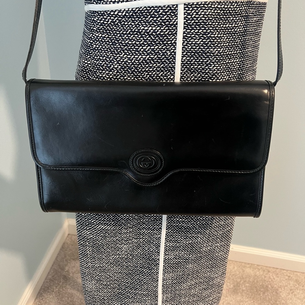 Gucci Black Leather Bag